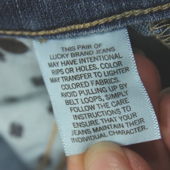 Lucky Brand Stretch Sofia Medium Wash Distressed Mid Rise Skinny Jeans 4/27 Reg - Picture 6 of 11